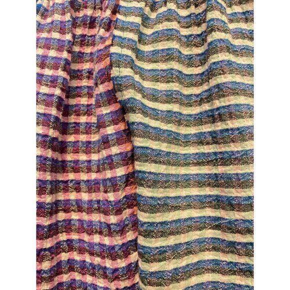 Anthropologie Maeve Waverly Multicolor Plaid One Shoulder Midi Dress US 2 - Picture 4 of 5